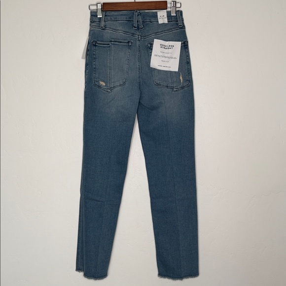 Good American Good Legs Straight Jeans Blue Size 2 / 26 NWT - Picture 8 of 9